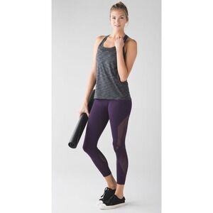 Lululemon Enlighten Tight High Rise Mesh Venting Deep Zinfandel Size Small EUC